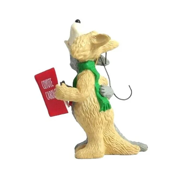 Hallmark Keepsake Christmas Tree Ornament Coyote Carols 1990 Vintage Singing - Picture 2 of 15
